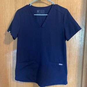 Figs Casma Scrub top- Navy
